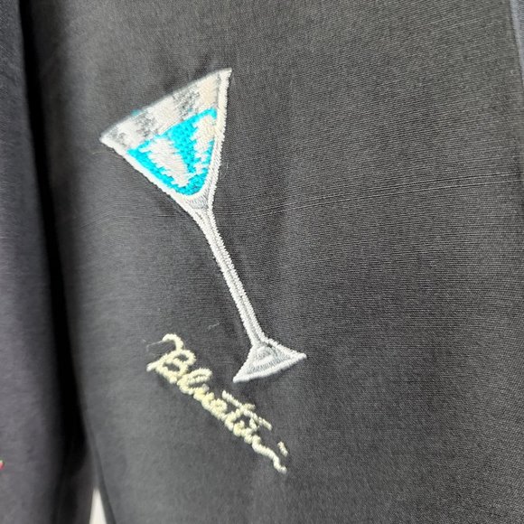 S.L.B. Petite 100% Silk Martini Glass Pant 8 - Picture 3 of 8